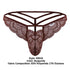 CandyMan 99910 Lace Thongs Color Burgundy
