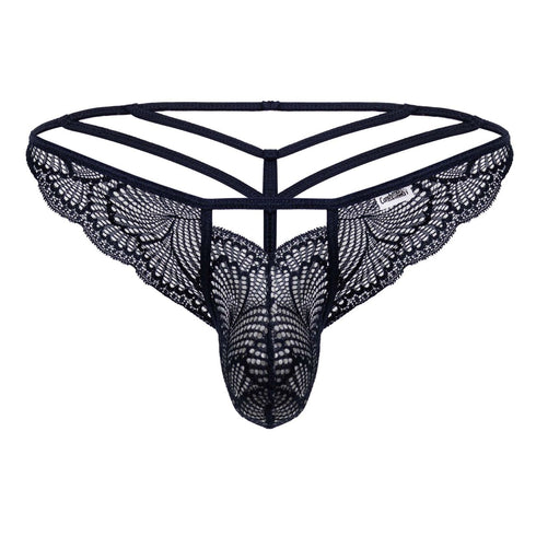 CandyMan 99910 Lace Thongs Color Navy