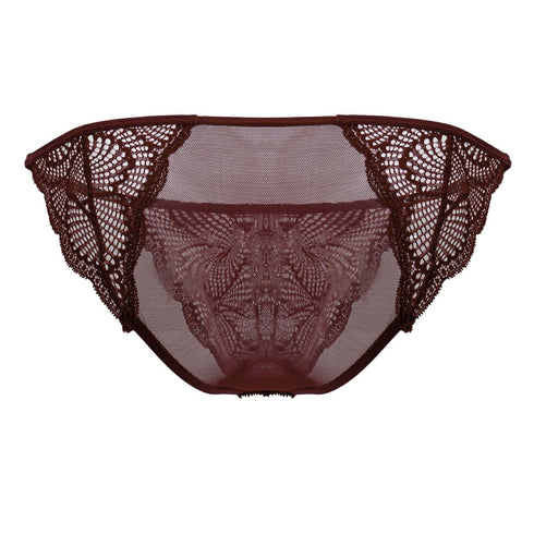 CandyMan 99914 Lace Briefs Color Burgundy