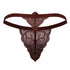 CandyMan 99915 Lace Thongs Color Burgundy