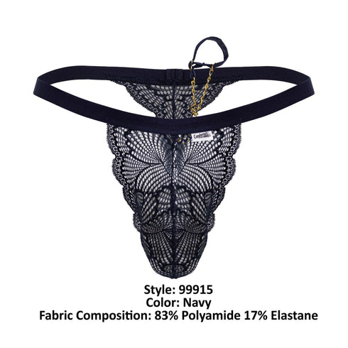 CandyMan 99915 Lace Thongs Color Navy
