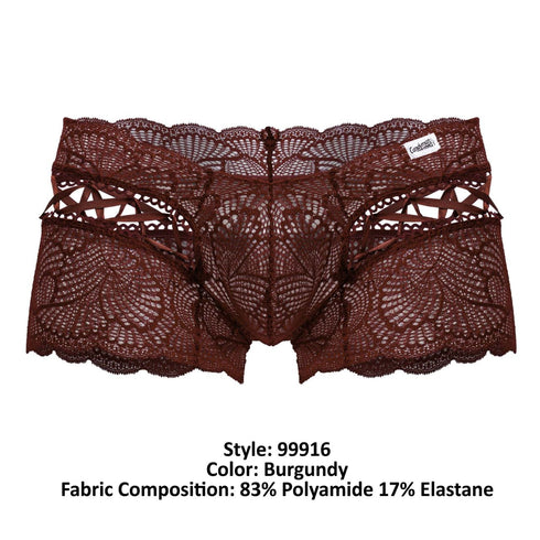 CandyMan 99916 Lace Trunks Color Burgundy
