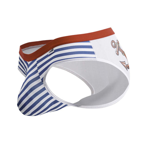 CandyMan 99918 Sailor Briefs Color Blue-White