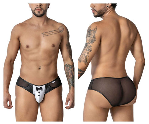 CandyMan 99919 Tuxedo Briefs Color Black-White