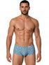 CandyMan 99922 Men's Underwear Printed Low Rise Trunks Color Printed Blue