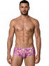 CandyMan 99922 Men's Underwear Printed Low Rise Trunks Color Printed Pink