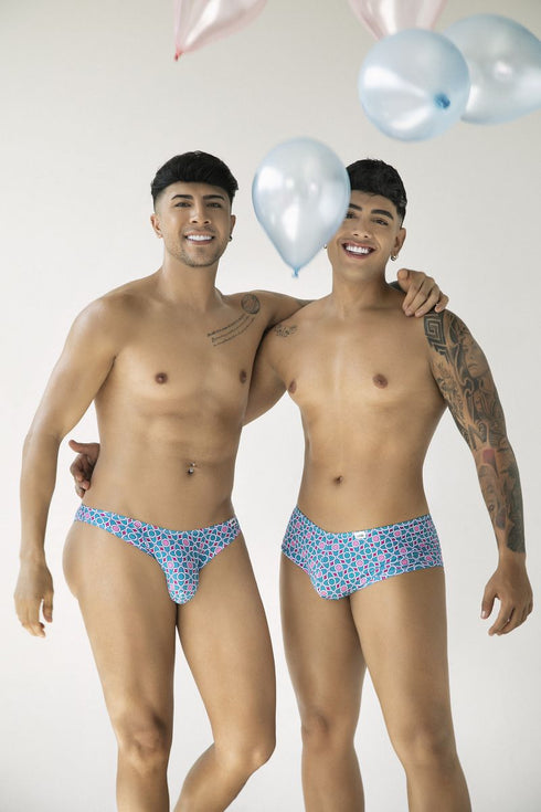 CandyMan 99924 Thongs Color Printed Blue