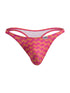 CandyMan 99924 Men's Underwear Printed Thong Color Printed Fuchsia