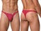 CandyMan 99924 Men's Underwear Printed Thong Color Printed Fuchsia