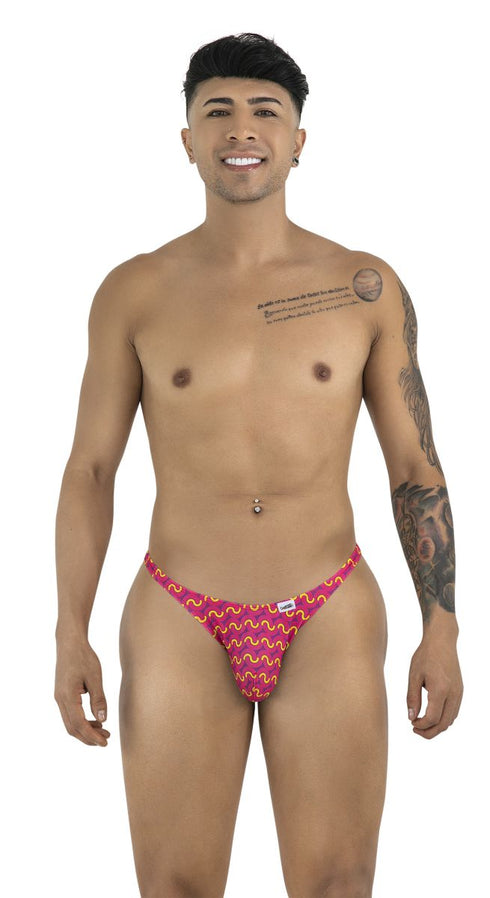 CandyMan 99924 Thongs Color Printed Fuchsia