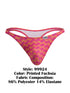 CandyMan 99924 Men's Underwear Printed Thong Color Printed Fuchsia