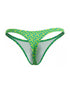 CandyMan 99924 Men's Underwear Printed Thong Color Printed Green