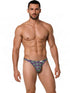CandyMan 99924 Men's Underwear Printed Thong Color Printed Purple
