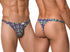 CandyMan 99924 Men's Underwear Printed Thong Color Printed Purple