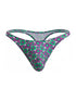 CandyMan 99924 Men's Underwear Printed Thong Color Printed Purple
