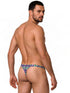 CandyMan 99924 Men's Underwear Printed Thong Color Printed Purple