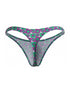 CandyMan 99924 Men's Underwear Printed Thong Color Printed Purple