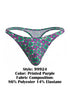 CandyMan 99924 Men's Underwear Printed Thong Color Printed Purple