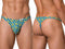 CandyMan 99924 Men's Underwear Printed Thong Color Printed Turquoise