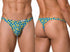 CandyMan 99924 Men's Underwear Printed Thong Color Printed Turquoise