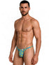 CandyMan 99924 Men's Underwear Printed Thong Color Printed Turquoise
