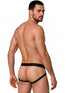 CandyMan 99925 Men's Underwear Supportive Strappy Jockstrap Color Black