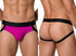 CandyMan 99925 Men's Underwear Supportive Strappy Jockstrap Color Magenta