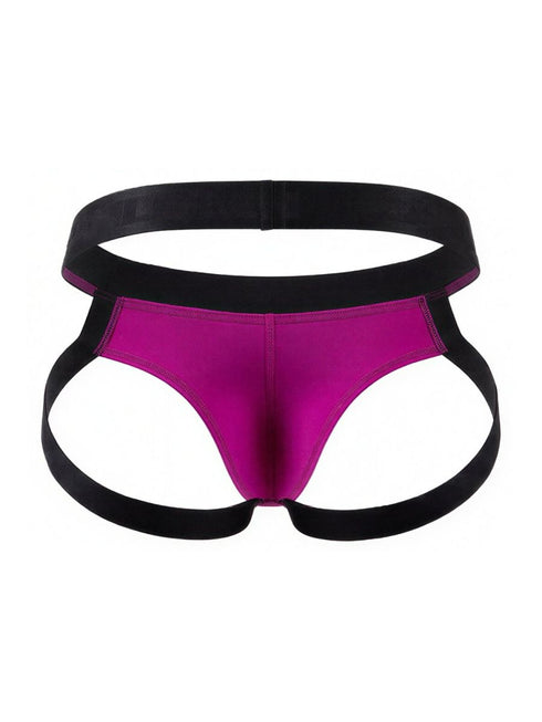 CandyMan 99925 Men's Underwear Supportive Strappy Jockstrap Color Magenta