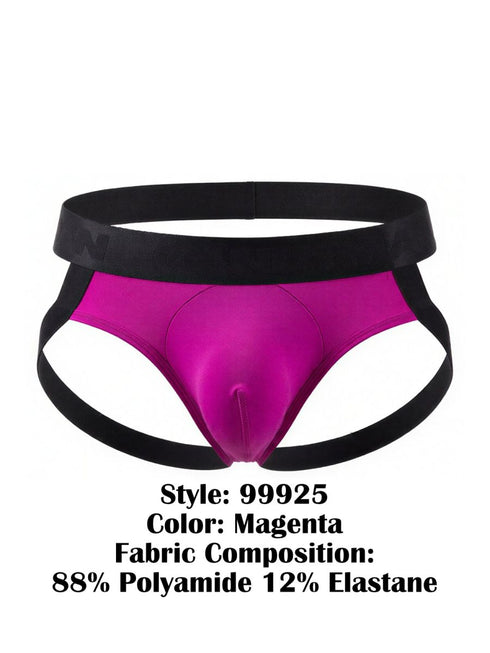 CandyMan 99925 Men's Underwear Supportive Strappy Jockstrap Color Magenta