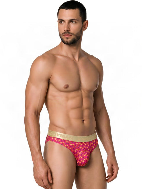 CandyMan 99926 Men's Underwear Printed Briefs Color Printed Pink