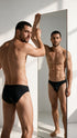 CandyMan 99928 Men's Underwear Bikini Sleek Low Rise Brief Color Black