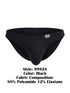 CandyMan 99928 Men's Underwear Bikini Sleek Low Rise Brief Color Black