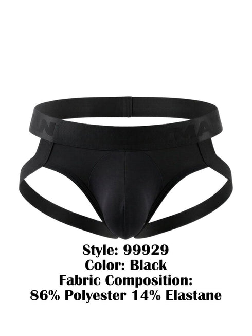 CandyMan 99929 Men's Underwear Sleek Modern Jockstrap Color Black