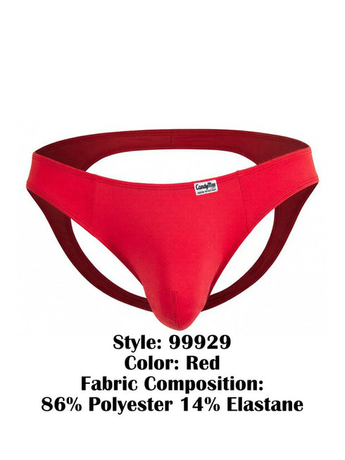 CandyMan 99929 Men's Underwear Sleek Modern Jockstrap Color Red