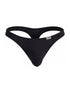 CandyMan 99930 Men's Underwear Sleek Low Rise Thong Color Black