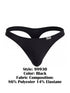CandyMan 99930 Men's Underwear Sleek Low Rise Thong Color Black