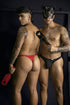 CandyMan 99930 Men's Underwear Sleek Low Rise Thong Color Black