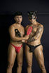 CandyMan 99930 Men's Underwear Sleek Low Rise Thong Color Red