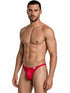 CandyMan 99930 Men's Underwear Sleek Low Rise Thong Color Red