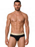 CandyMan 99932 Men's Underwear Sleek Contour Briefs Color Black-Gold