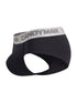 CandyMan 99932 Men's Underwear Sleek Contour Briefs Color Black-Silver