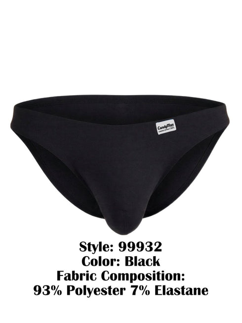 CandyMan 99932 Men's Underwear Sleek Contour Briefs Color Black