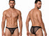 CandyMan 99933 Men's Underwear Seductive Mesh Bikini Color Black Mesh