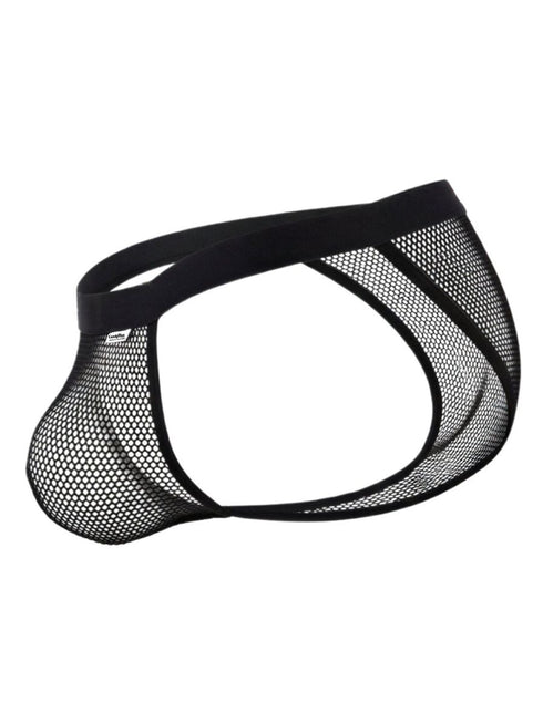 CandyMan 99933 Men's Underwear Seductive Mesh Bikini Color Black Mesh