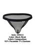 CandyMan 99933 Men's Underwear Seductive Mesh Bikini Color Black Mesh