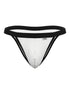CandyMan 99933 Men's Underwear Seductive Mesh Bikini Color White Mesh