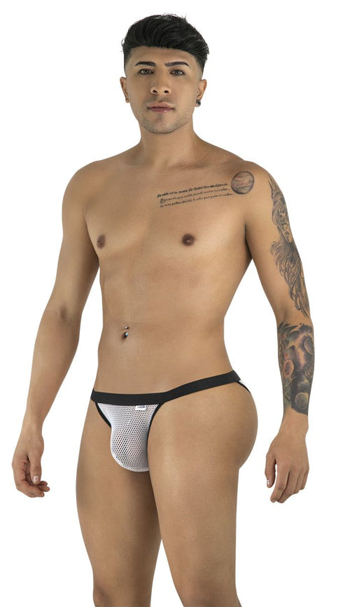 CandyMan 99933 Bikini Color White Mesh