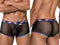 CandyMan 99934 Men's Underwear Breathable Mesh Tropical Trunks Color Black