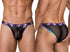 CandyMan 99935 Men's Underwear Tropical Mesh Low Rise Briefs Color Black
