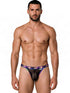 CandyMan 99935 Men's Underwear Tropical Mesh Low Rise Briefs Color Black